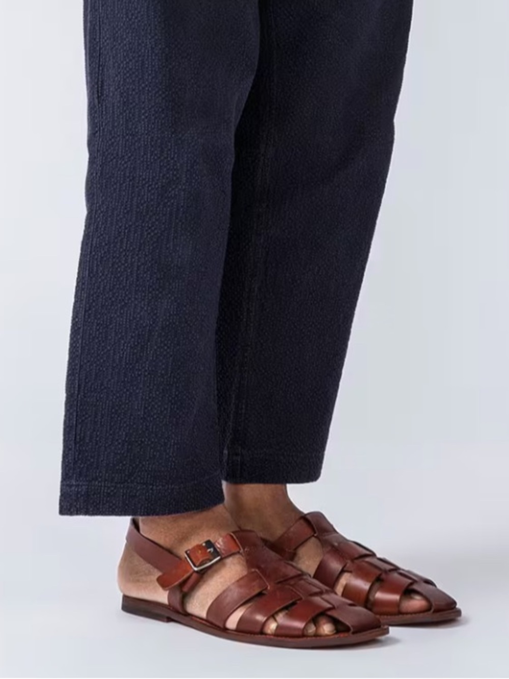 Grenson Quincy Suede Leather Sandals Men’s 7-8 - Picture 1 of 12